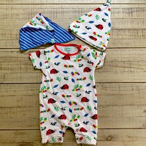 Lilly & Sid 3-piece ladybug/caterpillar set.